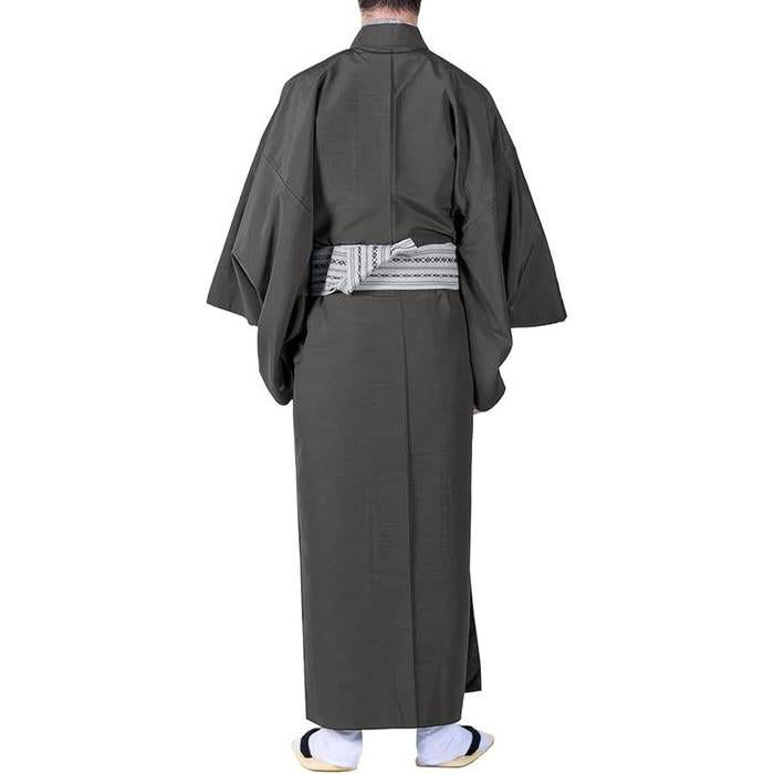 Kyoetsu Men’s Kimono – Pongee Fabric, Japanese Traditional Wear (Available in 3 colors)