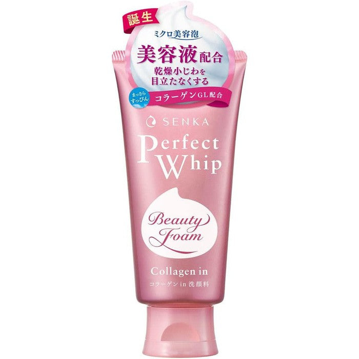 Krem do mycia twarzy z kolagenem Perfect Whip Collagen in od SENKA 120g[With alcohol]