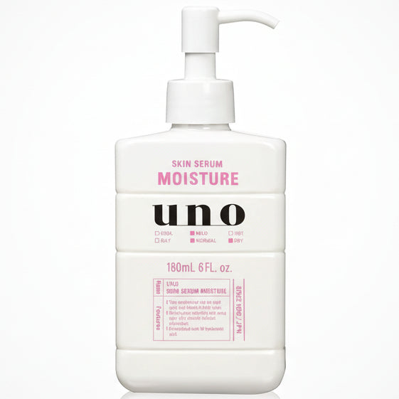 UNO Skin Serum Moisture 180 mL – High-Moisture Face Serum & Pre-Shave Care for Men [With alcohol]