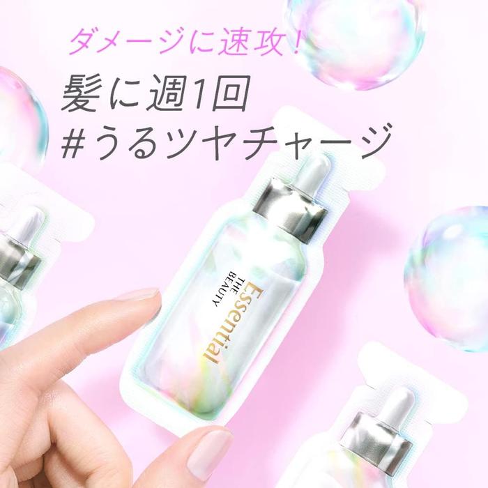 BESTSELLER! Essential The Beauty Uru-Tsuya Charge Hair Pack 9 g × 6 (With Alcohol)