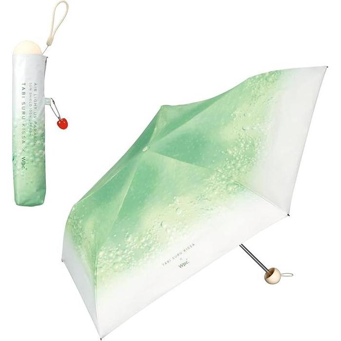 Parasol Traveling Cafe x Wpc. Cream Soda Parasol Mini Green – Stylish & Lightweight UV Umbrella