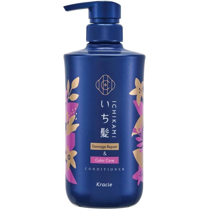 ICHIKAMI [Damage Repair & Color Care] Conditioner Pump – Protects and Revives Color-Treated Hair 16.9 oz (480 g) [With Alcohol]