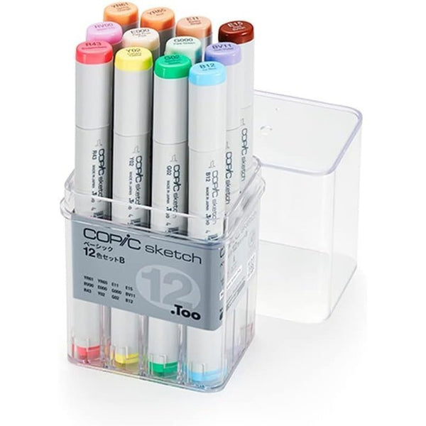 Too Copic Sketch Basic 12 Color Set B Illustration Marker