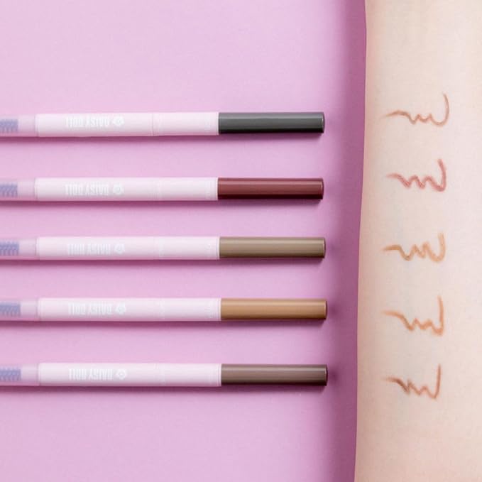 DAISY DOLL by MARY QUANT Brow Liner – 3-Way Pencil, Powder & Brush Eyebrow Styler [Alcohol-free]