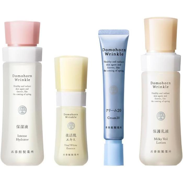 BESTSELLER! Domohorn Wrinkle Essential 4 Basic Set -Anti-Aging Skincare Set (No Alcohol)