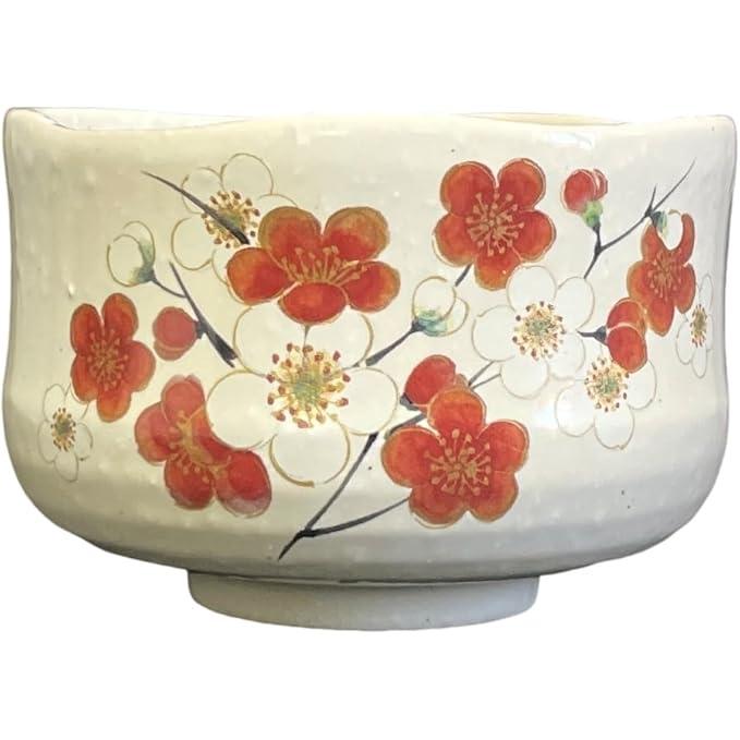 Ale-net Kohiki Umeno Point Bowl (9.3 × 6.5 cm), Mino Ware, Made in Japan [Available in Red & Pink]