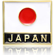 Don Flyee Japan Flag Pin Badge – Alloy Lapel Pin with Butterfly Clutch