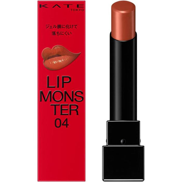 BESTSELLER! KATE Lip Monster – Long-Lasting & Moisturizing Lipstick (3g) | High-Pigment, Glossy Finish 04 Pumpkin Wine [Alcohol-free]