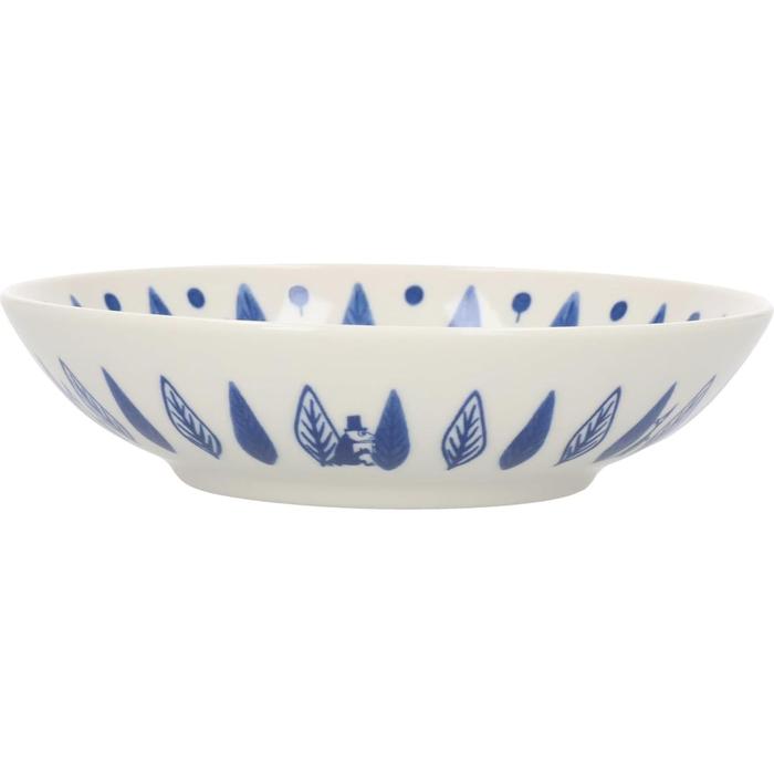 JAPANESE COLLECTION-MOOMIN "Blue Flora" Bowl Set, 17cm, 3-Piece