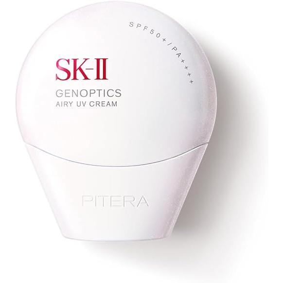 SK-II Genoptics Airy UV Cream SPF50/PA++++ – 5-in-1 Brightening Moisturizing UV Protection with Pitera™ & Niacinamide (30g,White) [Alcohol-free］