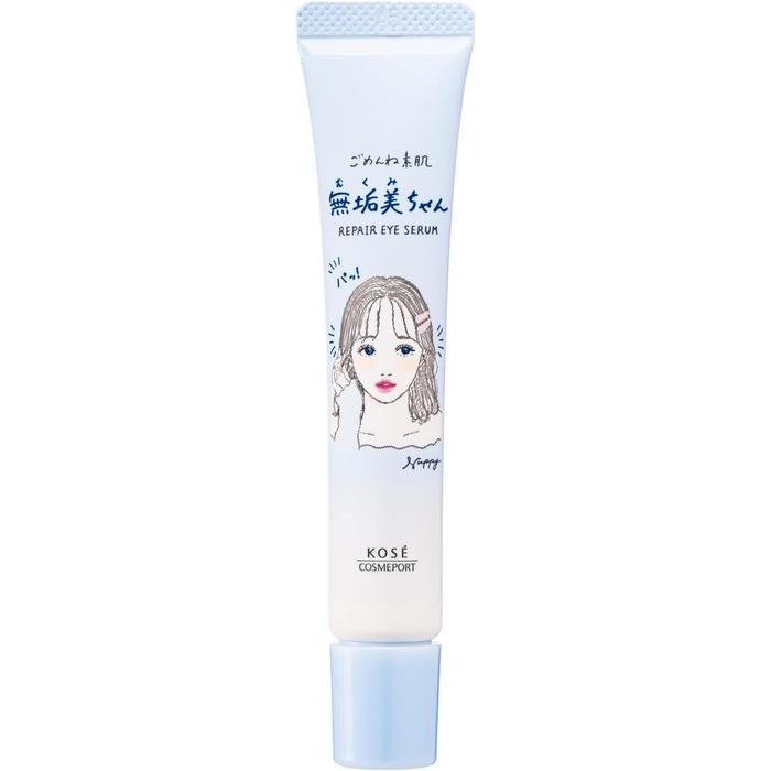 KOSE Clear Turn Sorry Bare Skin Mukumi-chan Eye Serum 20 mL – Brightening & Tightening Roll-On Eye Care [Alcohol-free]