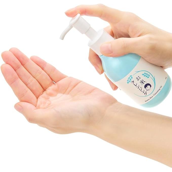 Keana Nadeshiko Rice Cleansing Oil – 100% Japanese Rice Serum Makeup Remover for Dry Pores 145ml [Alcohol-free]