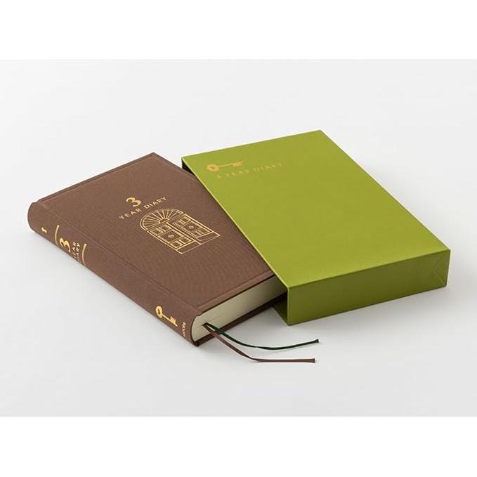 Midori 3-Year Journal – Door Cover Design | Consecutive Daily Diary in Case