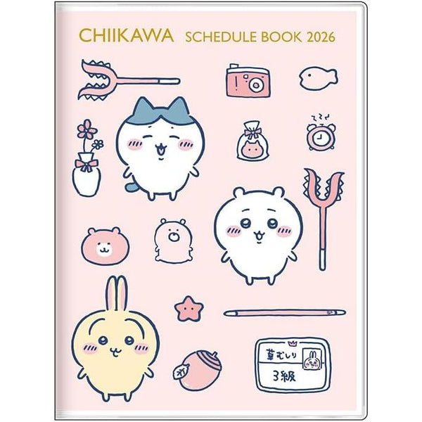 Sunstar Stationery Chiikawa 2026 Monthly Planner (A6) – Starts October 2025, Compact Size