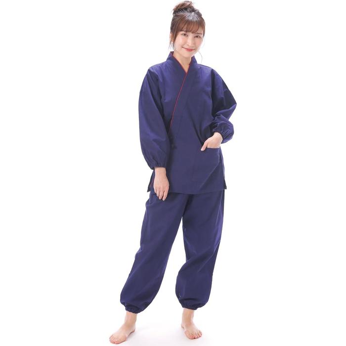 Nishiki Samue Work Clothes – All-Season Top & Bottom Set (100% Cotton)