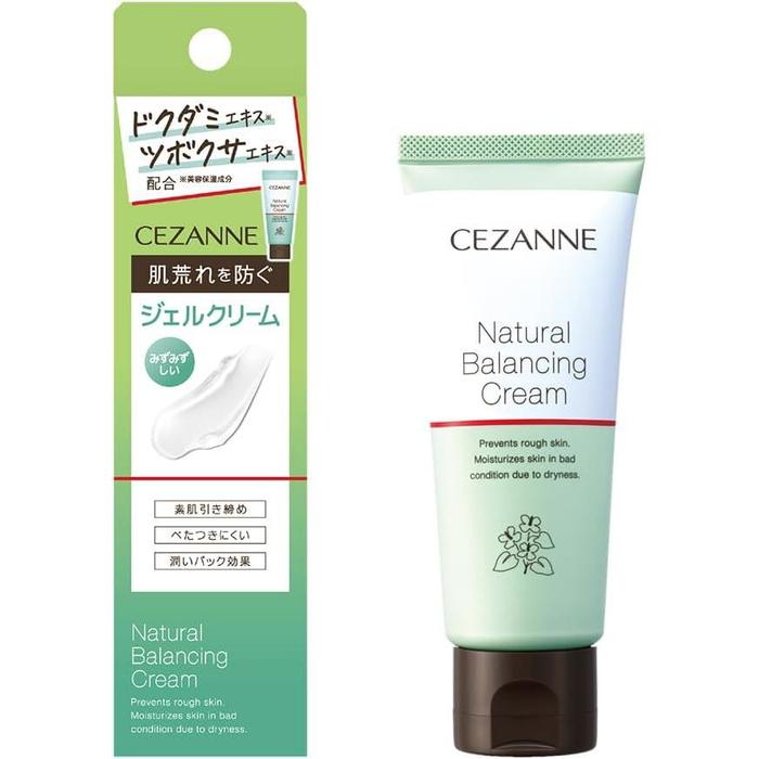 Cezanne Natural Balancing Cream 70g – Dokudami Gel Cream for skin redness, sensitive skin, acne, Non-Greasy (No Alcohol)