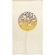 Ichimatsu Lace Sakura Circle Window Noren Curtain 85 × 150 cm