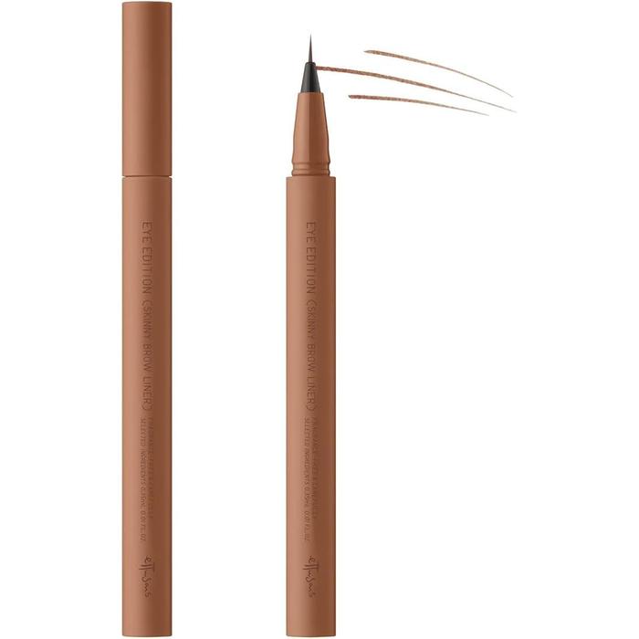 ettusais Eye Edition Skinny Brow Liner – Waterproof Eyebrow Pen 0.35ml [Alcohol-free]