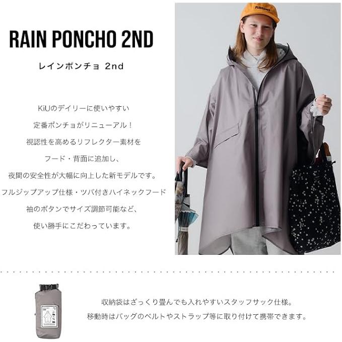 KiU Daily Rain Poncho – Stylish & Reliable Protection for Any Rainy Day For Commuting, Cycling, or Everyday Use – Durable, Lightweight, and Waterproof