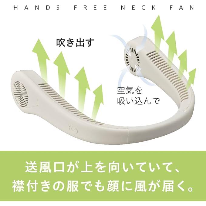 Doshisha Smart Neck Fan – Foldable, Rechargeable & USB Powered with 3 Adjustable Air Flow Levels