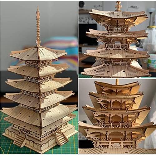 Rolife 3D Wooden Puzzle – Five-Storied Pagoda