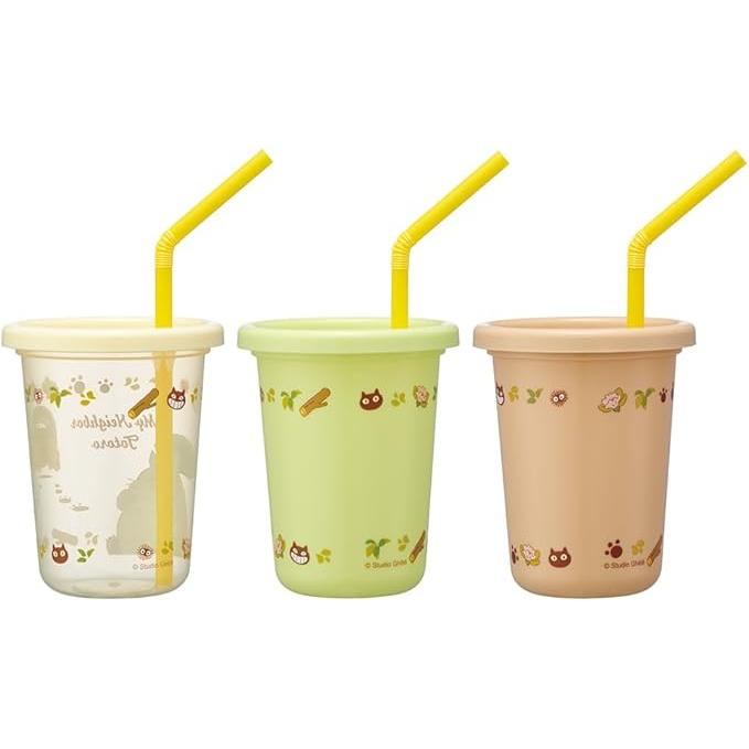 Skater My Neighbor Totoro Straw Tumbler Set 230ml (3 Cups) Catbus Studio Ghibli Made in Japan