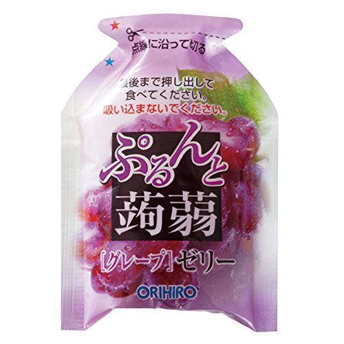 Purunto Konnyaku Jelly Pouch Apple + Grape 20g x 12 pieces [Jelly]