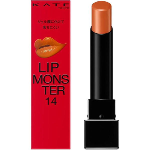 BESTSELLER! KATE Lip Monster – Long-Lasting & Moisturizing Lipstick (3g) | High-Pigment, Glossy Finish 14 Long-awaited Sunbathing [Alcohol-free]