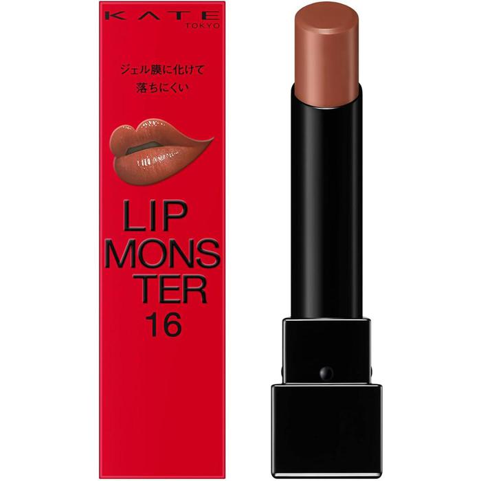 BESTSELLER! KATE Lip Monster – Long-Lasting & Moisturizing Lipstick (3g) | High-Pigment, Glossy Finish 16 10 Billion Hectares of Sand [Alcohol-free]