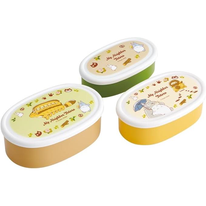 Skater Studio Ghibli My Neighbor Totoro Antibacterial Lunch Box & Food Container Set – 3 Pieces Made in Japan