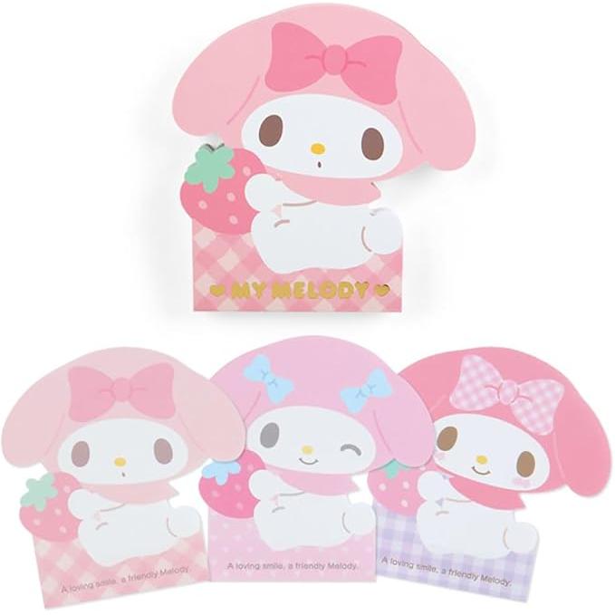 Sanrio Character Shaped Memo Pad – Cute Japanese Stationery, 84 Sheets