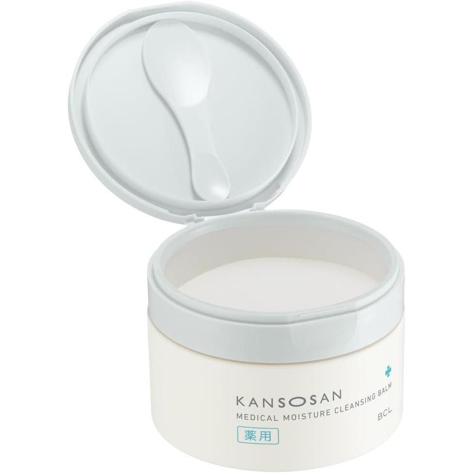 KANSOSAN Medicated Moisturizing Cleansing Balm Makeup Remover 80g – Ceramides, Niacinamide & Petrolatum [Alcohol-free]