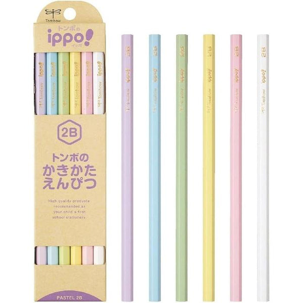 Tombow Ippo 2B Pencils – 12-Pack Pastel Colors
