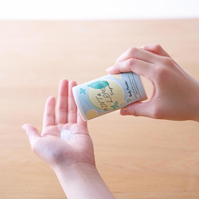 Tree of Life Mint & Lemon Body Powder Perfume – Peppermint Essential Oil & Lemon Peel Oil – 40g [With alcohol]