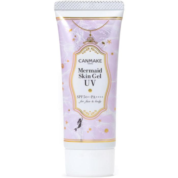 CANMAKE Mermaid Skin Gel UV C03 Pure Purple – Niacinamide Infused Sunscreen with SPF50+ PA++++ 40g [Alcohol-free]
