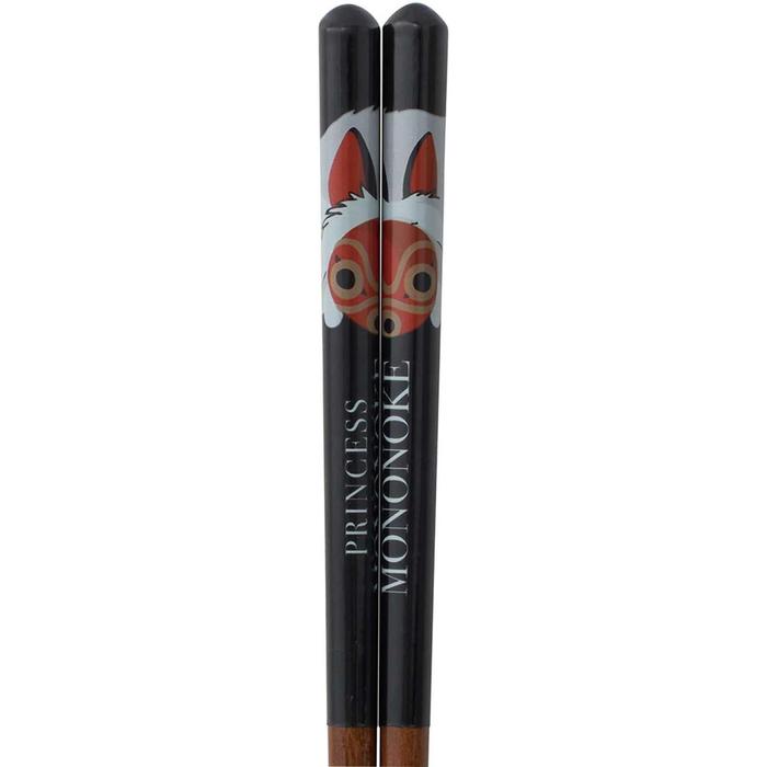 Skater Princess Mononoke Lacquered Wooden Chopsticks 21cm – Studio Ghibli (Mask / Kodama)