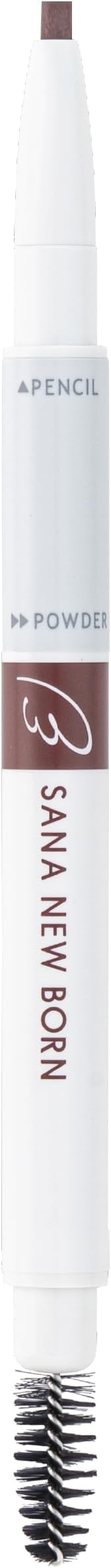 SANA New Born Perfect Eyebrow – 3-in-1 Potlood, Poeder & Borstel [Alcohol-Free]