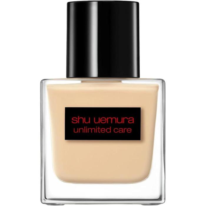 Shu Uemura Unlimited Care Shine Serum Foundation 35mL – Liquid Foundation with Niacinamide [Alcohol-free]