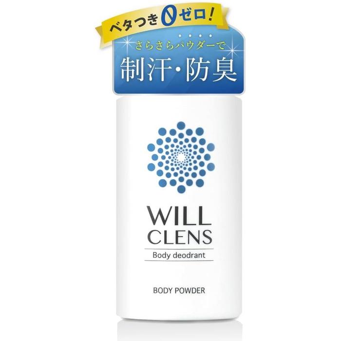 WILL CLENS Medicated Body Powder for Sweat & Odor Care – Fragrance Herb Mix – 30g [Alcohol-free]