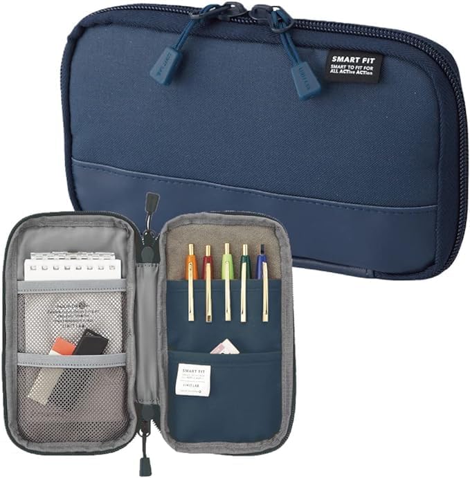 Estuche para lápices LIHIT LAB SMART FIT ACTACT – Compacto y de apertura amplia | 4 colores