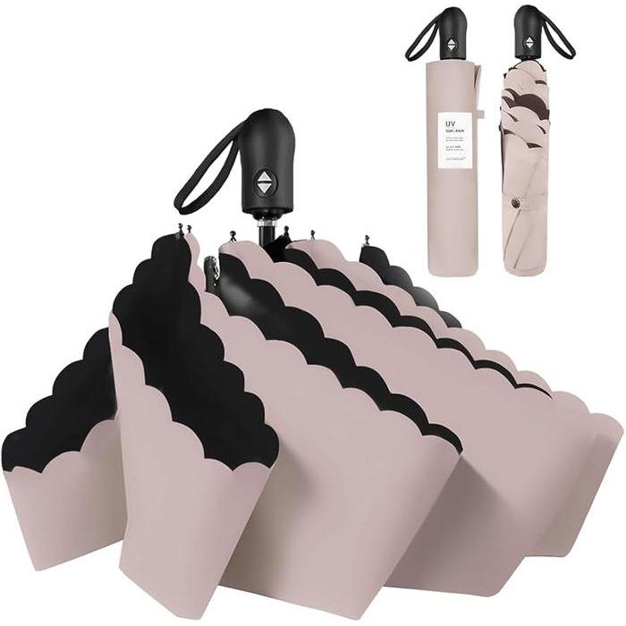 Ultra Lightweight Folding Parasol – Automatic Open/Close, 100% UV Protection & Full Blackout