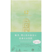 Midori 12-Month Consecutive Door Diary – Seasonal Illustrated Journal with MD Paper
