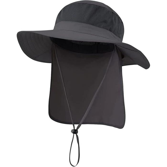 Connectyle Outdoor UPF50+ Mesh Safari Hat with Neck Cover