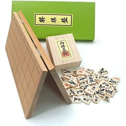 Wooden Shogi Set – Folding Shogi Board with Wooden Pieces
