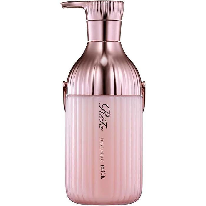 ReFa MILK PROTEIN TREATMENT (Pink) – Intensive Hair Treatment for Wavy/Frizzy Hair 500 g (No Alcohol)
