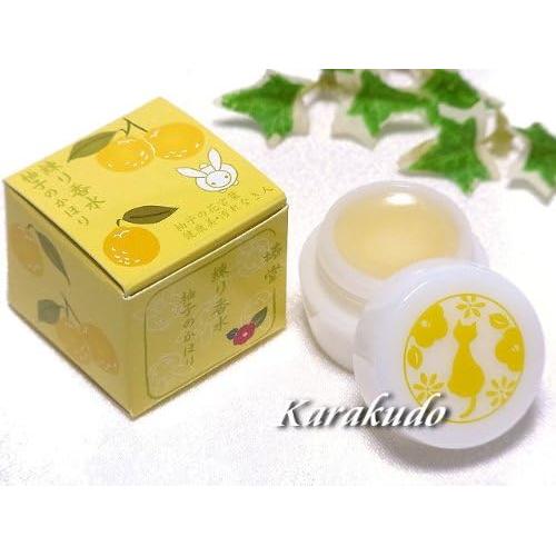 Kurochiku Tsubakido Kneaded Perfume – Yuzu Citrus Scent 4.2g [Alcohol-Free]