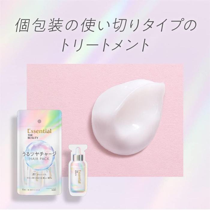 BESTSELLER! Essential The Beauty Uru-Tsuya Charge Hair Pack 9 g × 6 (With Alcohol)