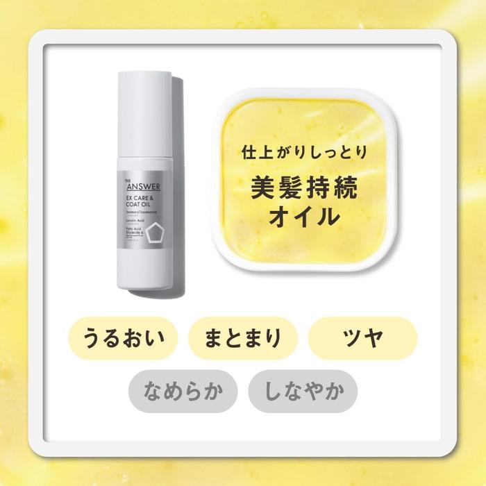 THE ANSWER EX Care & Coat Hair Oil 80mL – Kao Japan – WABI-SABI STORE