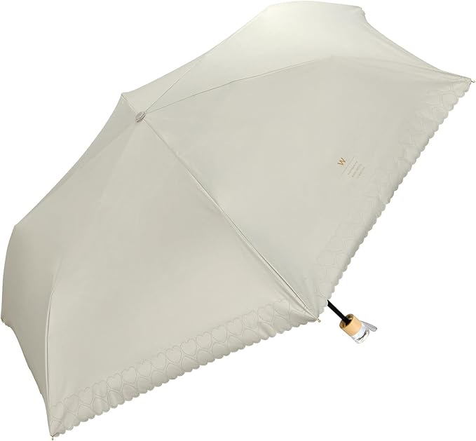 Wpc. Basic Parasol Mini-Off Folding Umbrella – 100% Blackout Heart & Star Design