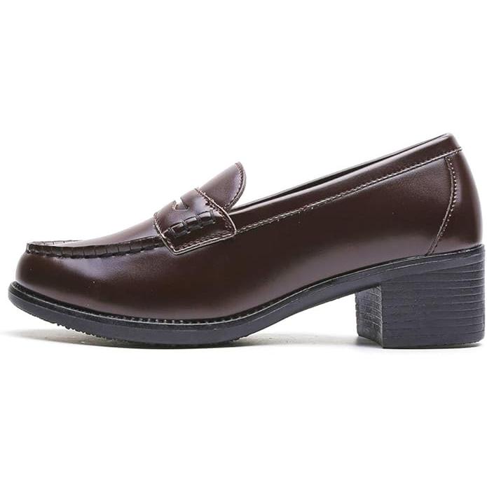 GIO & GIA 650 Women’s School Loafers – Heel-Up Student Shoes (+5cm), Cushioned 3D Insole, Lightweight, Shock Absorbing